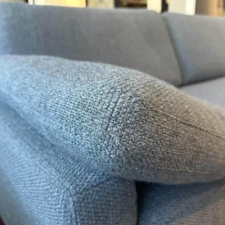 COR Ecksofas|Ecksofa Conseta Stoff 5016 Mittelgrau Grau Gestell Metall Verchromt Inklusive Armkissen