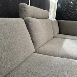 COR Ecksofas|Ecksofa Conseta Stoff 8078 Tabak Anthrazit Metallkufe F04 Stahl Feinstruktur Mit Kopfstütze
