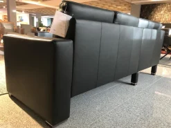 Gepade Ecksofas|Ecksofa Cosmo 100 Leder 18 8368 Schwarz Füße Smoked GP16 Mit Metalleinlage