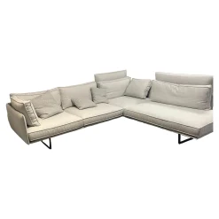 IP Design Ecksofas|Ecksofa Cube Air Bezug Mara IP1763-181 Cube Lounge Parsolgrau