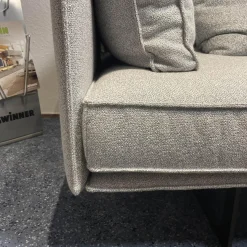 IP Design Ecksofas|Ecksofa Cube Air Bezug Mara IP1763-181 Cube Lounge Parsolgrau