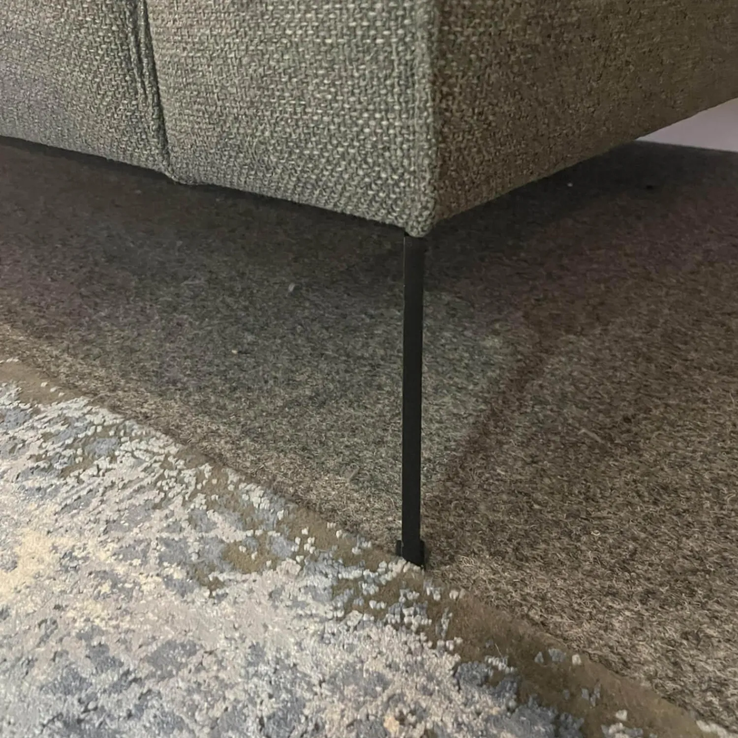 DFM Ecksofas|Ecksofa Diego Stoff Remi 158 Niagara Grau Inklusive Holzablage