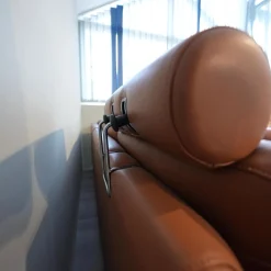 Stressless Ecksofas|Ecksofa E600 Leder Noblesse 37 Tigereye Braun Stahlfuß Mit Kissen Und Kopfstützen