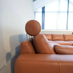 Stressless Ecksofas|Ecksofa E600 Leder Noblesse 37 Tigereye Braun Stahlfuß Mit Kissen Und Kopfstützen