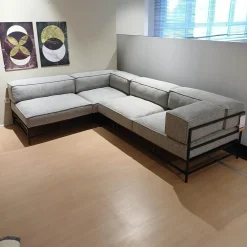 Brühl Ecksofas|Ecksofa Easy Pieces Stoff 24 0090 Grau Gestell Schwarz