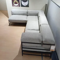 Brühl Ecksofas|Ecksofa Easy Pieces Stoff 24 0090 Grau Gestell Schwarz