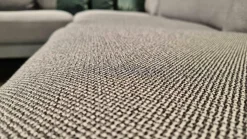 Rolf Benz Ecksofas|Ecksofa Ego Stoff 26.267 Graphitgrau mit 4 Kissen und Nackenstütze