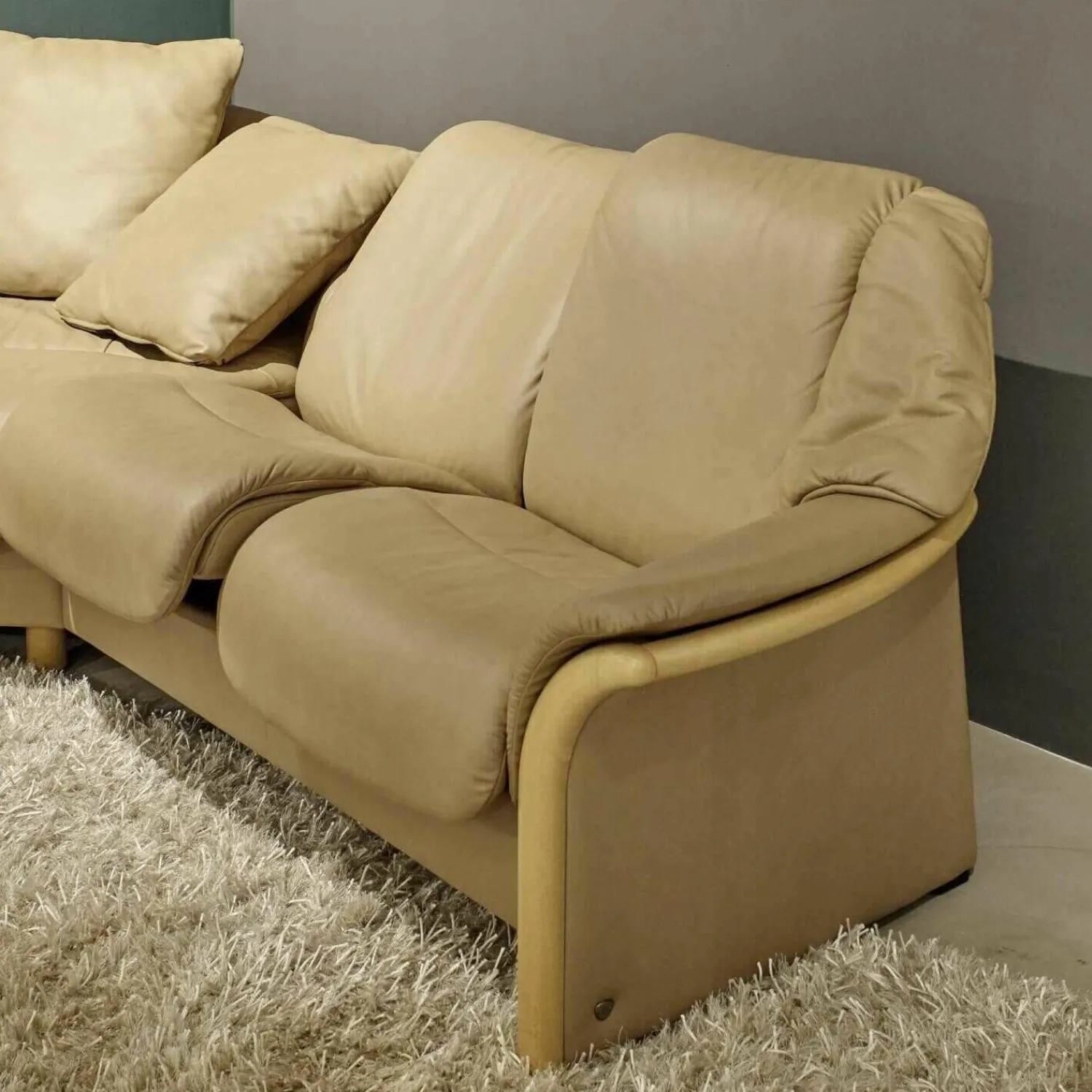 Stressless Ecksofas|Ecksofa Eldorado Leder Paloma Sand Buche