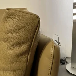 Leolux Ecksofas|Ecksofa Enna Leder 17882 Ceras 8290 Argile Füße Epoxy E2200 Nuit Silk