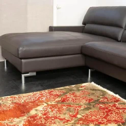 Erpo Ecksofas|Ecksofa Esparo 400 Leder J 42.090 Braun Schwarz Fußstütze Leder J 42.090