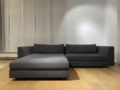 Ligne Roset Ecksofas|Ecksofa Exclusif Stoff B Unik Ardoise Grau