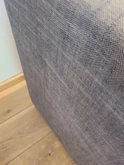 Ligne Roset Ecksofas|Ecksofa Exclusif Stoff Bari Brun Grau Füße Kunststoff Schwarz Inklusive 3 Kissen