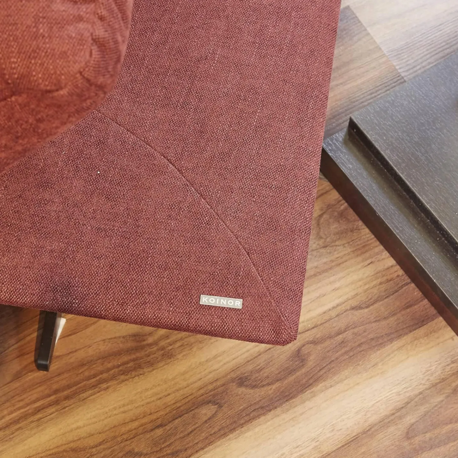 Koinor Ecksofas|Ecksofa Francis Stoff 10 Impression 49 Metallkufe Pulverbeschichtet Matt Schwarz