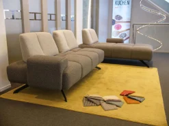 WK Wohnen Polstergruppen|Ecksofa Garnitur WK 515 Joker Stoff Cosmo Anthrazit Light Mit 360 Grad Verstellbarer Rückenkissen