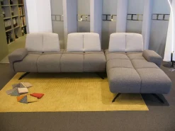 WK Wohnen Polstergruppen|Ecksofa Garnitur WK 515 Joker Stoff Cosmo Anthrazit Light Mit 360 Grad Verstellbarer Rückenkissen