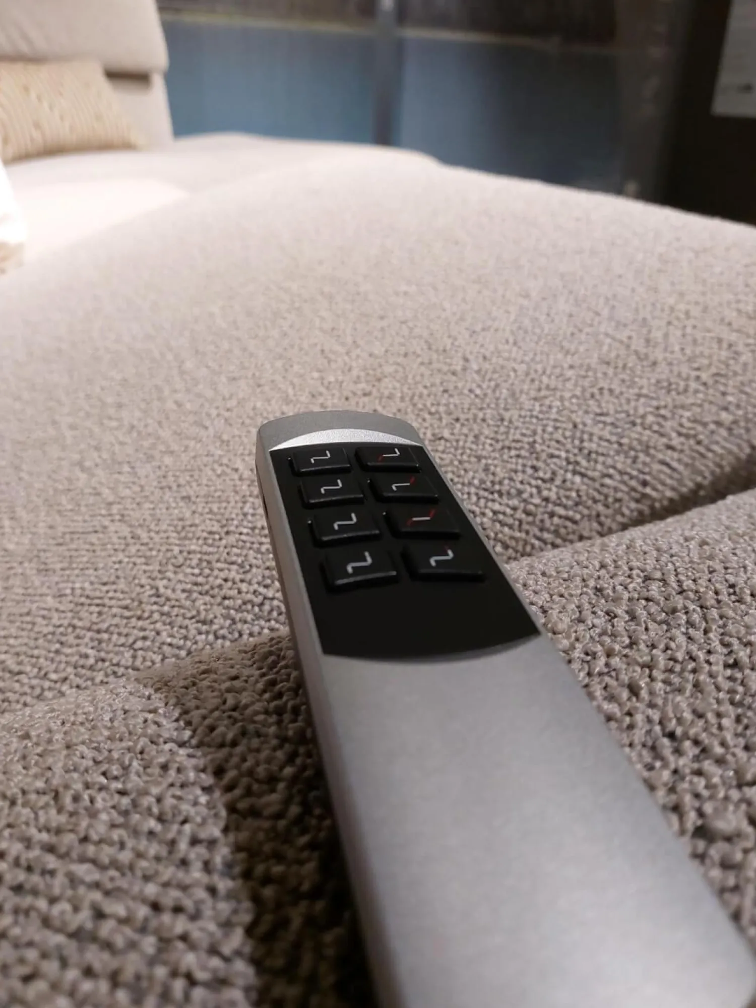 Global Ecksofas|Ecksofa Managa Stoff Space Nature Beige Metallfuß Schwarz Rund