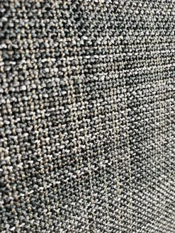 Christine Kröncke Ecksofas|Ecksofa Hailey Stoff Chameleon Salvia 4145 085 Grau Fuß Matt Schwarz Pulverbeschichtet