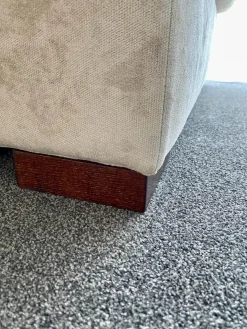 Bielefelder Werkstätten Couchtische|Ecksofas|Ecksofa Inspiration Stoff Carson Cream Velvet 1 1336 071 Ohne Couchtisch