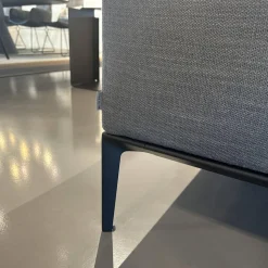 Walter Knoll Ecksofas|Ecksofa Jaan Living Stoff Bora 7748 Slate Grau Fuß Schwarz Matt Pulverbeschichtet Inklusive Kissen