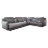 Sophisticated Living Ecksofas|Ecksofa Keala Stoff A Fiesta 17 Concrete Fuß Holz Dunkelbraun