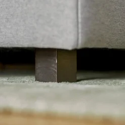 Sophisticated Living Ecksofas|Ecksofa Keala Stoff A Fiesta 17 Concrete Fuß Holz Dunkelbraun