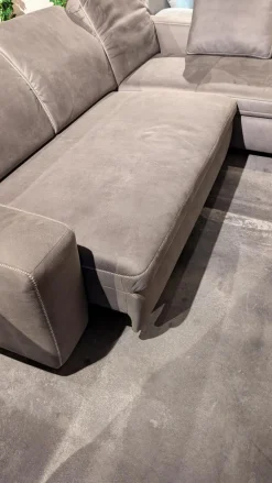 Candy Ecksofas|Ecksofa Lagora Stoff Delux Anthrazit Holzfuß 714 Mit Metall Ummantelt Inklusive Kissen