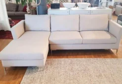 Sophisticated Living Ecksofas|Ecksofa Little Makaha Stoff B Luxury 16 Fuß Metall Verchromt
