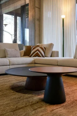 Walter Knoll Ecksofas|Ecksofa Living Landscape 755 Bezug Curly Ivory 02CU Beige Creme Sockel Massivholz Buche Schwarz Lackiert Ohne Sessel Couchtische Dekoration Sowie Lampen