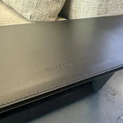 Walter Knoll Ecksofas|Ecksofa Living Landscape 755 Stoff Sorel 7871 Smoke Quartz Grau Beige Sockel Buche Schwarz Lackiert Mit Tischelement