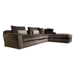 B&B Italia Ecksofas|Ecksofa Maxalto Solatium Stoff Sirio Anthrazit 2053153 mit 7 Kissen