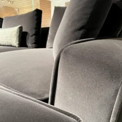 B&B Italia Ecksofas|Ecksofa Maxalto Solatium Stoff Sirio Anthrazit 2053153 mit 7 Kissen