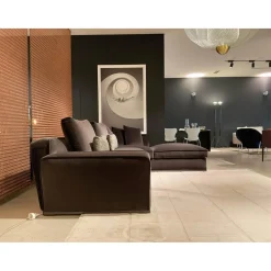 B&B Italia Ecksofas|Ecksofa Maxalto Solatium Stoff Sirio Anthrazit 2053153 mit 7 Kissen