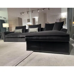 B&B Italia Ecksofas|Ecksofa Maxalto Solatium Stoff Sirio Anthrazit 2053153 mit 7 Kissen