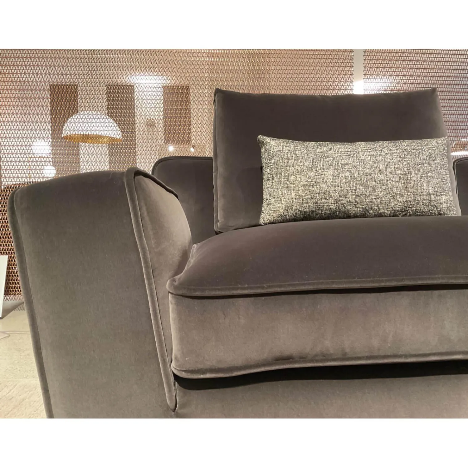 B&B Italia Ecksofas|Ecksofa Maxalto Solatium Stoff Sirio Anthrazit 2053153 mit 7 Kissen