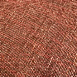 COR Ecksofas|Ecksofa Mell Lounge Stoff 9202 Dunkelrot Fußrahmen Verchromt mit 3 Rückenkissen