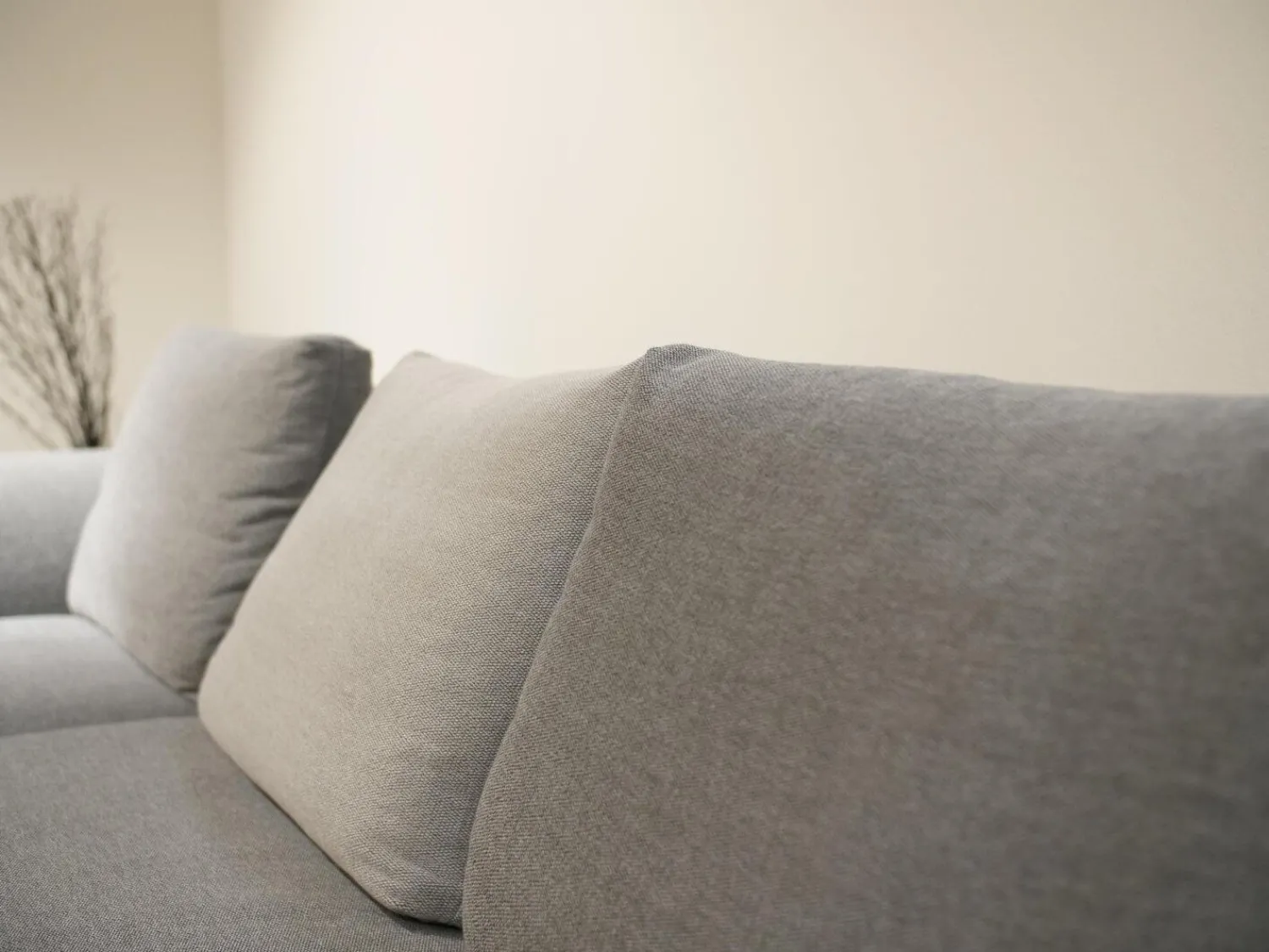 COR Ecksofas|Ecksofa Mell Lounge Stoff 9131 Anthrazit Grau Gestell Metall Schwarz Mit Kissen Stoff 9129