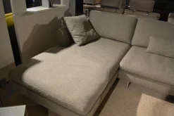 Rolf Benz Ecksofas|Ecksofa Mioko Stoff 24.351 Steingrau Grau Füße Stahl Pulverbeschichtet Grau Inklusive Kissen