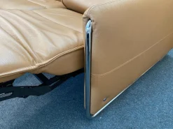 Stressless Ecksofas|Ecksofa Modell Emily iLeder Cori Farbe Caramel Metall Armlehne Chrom mit Power Funktionen