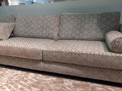 Pol 74 Ecksofas|Ecksofa Monaco Bezug Stoff 2710-01 Clark Grau Füße Massivholz Gebeizt Inklusive Kissen