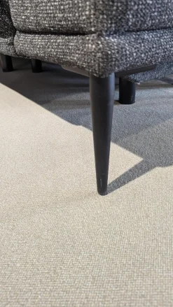 Dietsch Ecksofas|Ecksofa Moon Stoff Sneak 67 Anthrazit Füße Metall Schwarz Matt Mit Elektrischer Wallfree Relaxfunktion