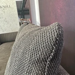 Walter Knoll Ecksofas|Ecksofa Muud Stoff Bogar 7830 Nightshade Grau Kufen Metall Matt Schwarz Pulverbeschichtet Mit Hocker