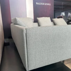 Walter Knoll Ecksofas|Ecksofa Muud Stoff Carré 7823 Moonlight Creme Kufen Metall Matt Schwarz Pulverbeschichtet Mit Filzgleitern