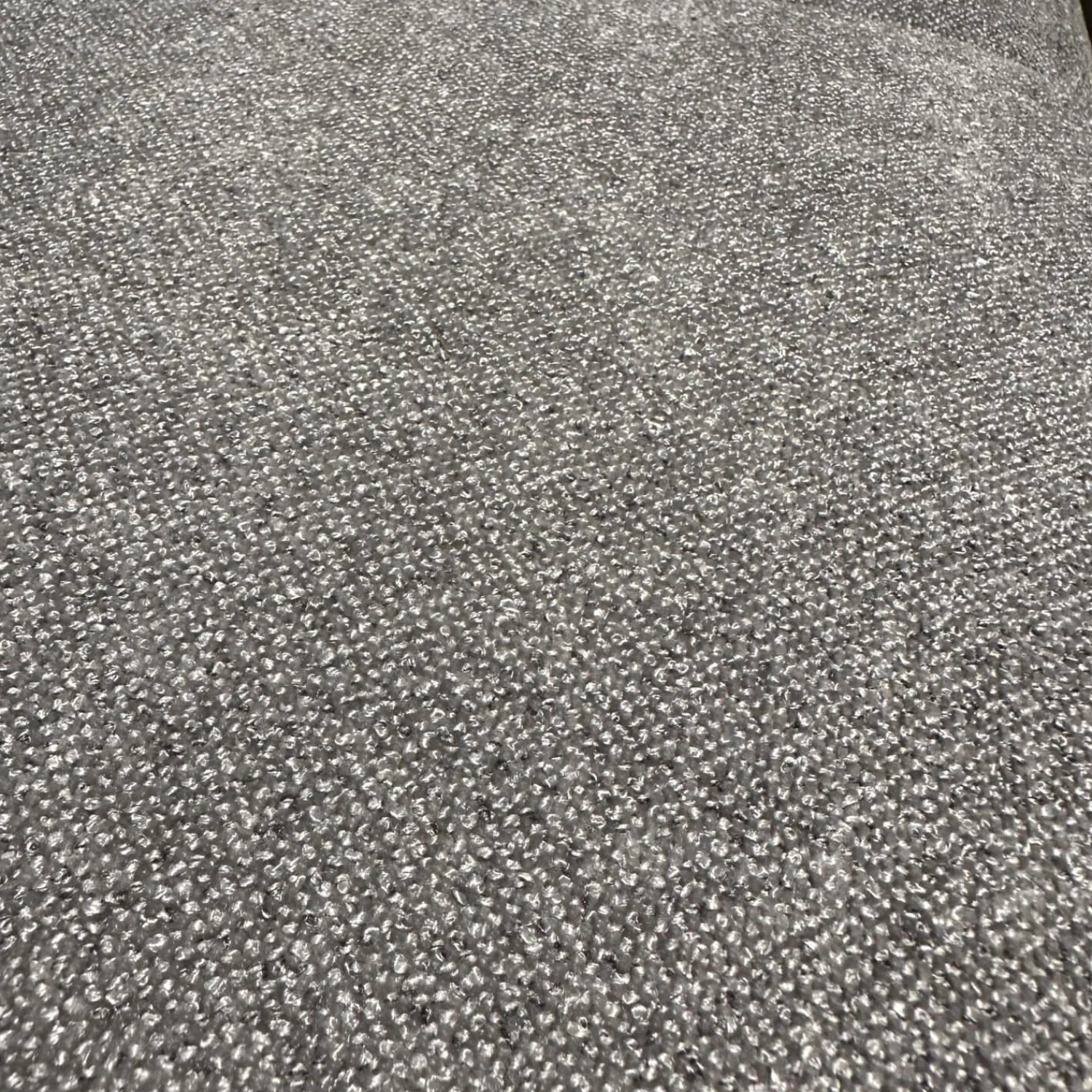 Arco Ecksofas|Ecksofa Neapel Stoff 5802 084 Quarz Hellgrau Federkern Füße Metall Mit Dekokissen