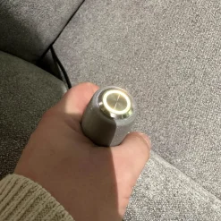 Arco Ecksofas|Ecksofa Neapel Stoff 5802 084 Quarz Hellgrau Federkern Füße Metall Mit Dekokissen