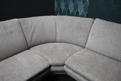 Arco Ecksofas|Ecksofa Picco Stoff Amane AC Malve Beige Braun mit Armlehnenverstellung