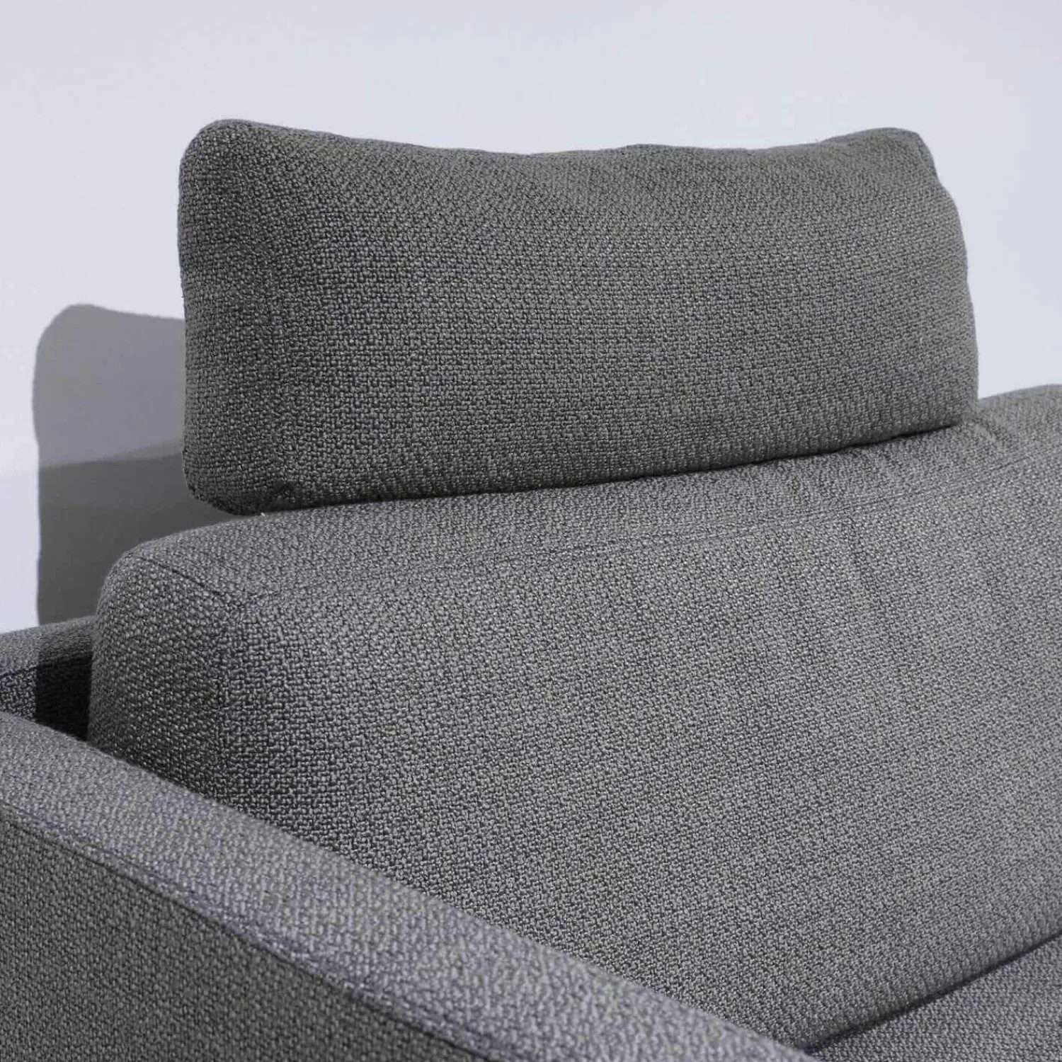 Paul Lindberg Ecksofas|Ecksofa PL Numa Stoff 10 Grau Mit Tisch Und Kissen