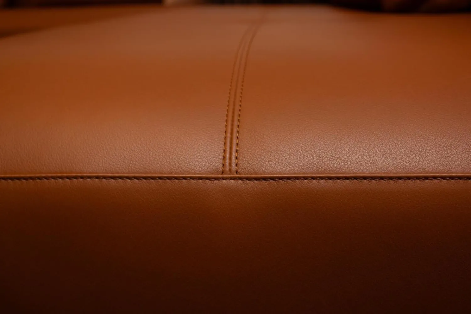 Walter Knoll Ecksofas|Ecksofa Prime Time Leder Elen Loam 126 Braun mit 3 Kissen und 1 Nackenrolle