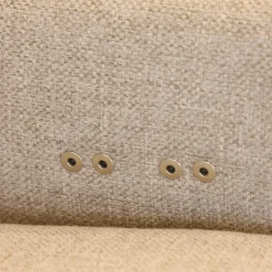 Accente Ecksofas|Ecksofa Radioso 290BB290 Stoff Wembley Angora Beige Füße Stahl Black 01 Schwarz Lackiert Mit Nackenstütze