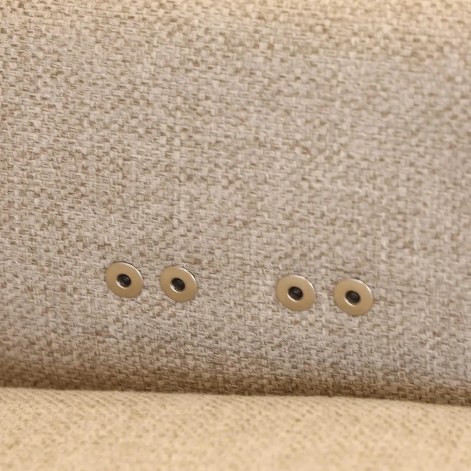 Accente Ecksofas|Ecksofa Radioso 290BB290 Stoff Wembley Angora Beige Füße Stahl Black 01 Schwarz Lackiert Mit Nackenstütze