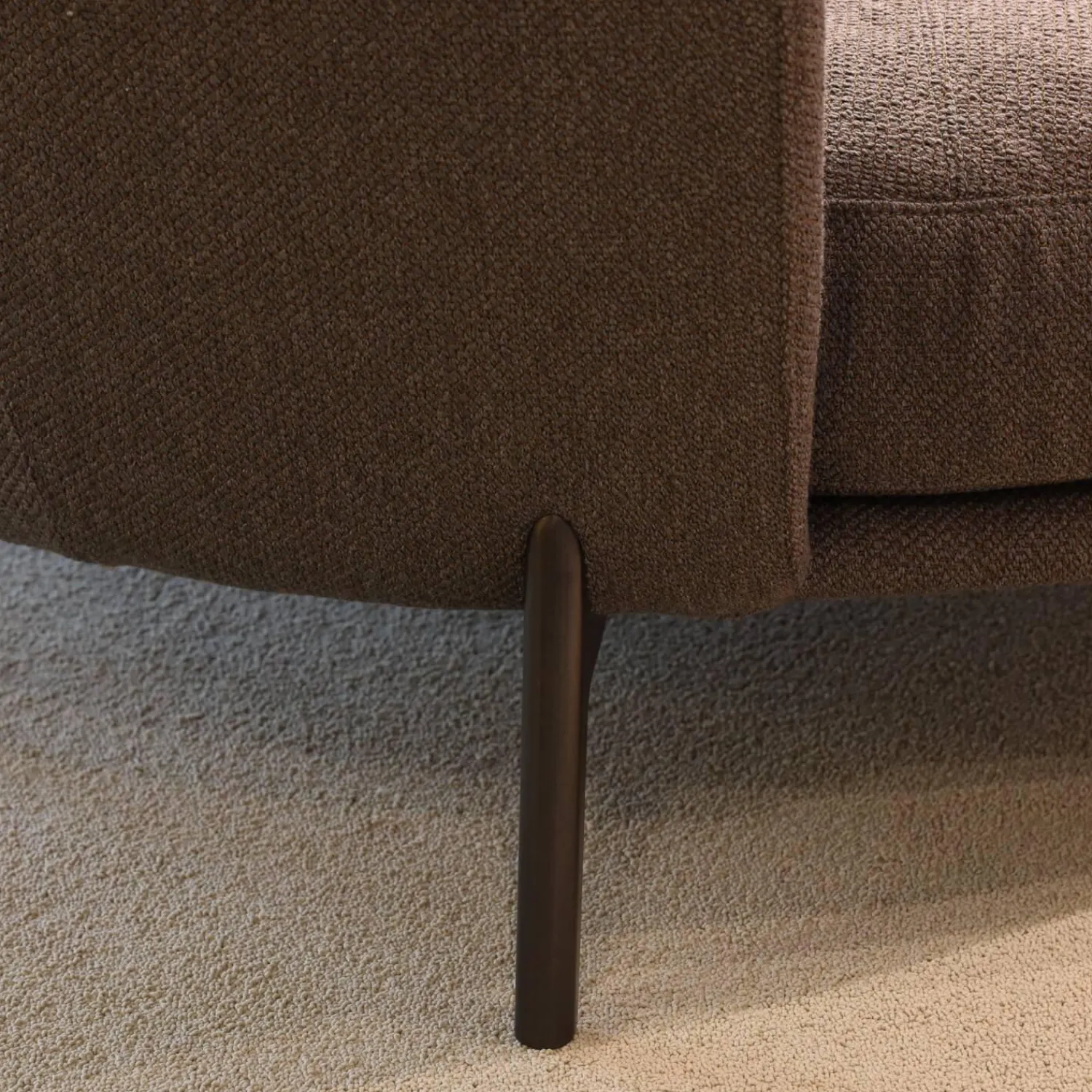 Leolux Ecksofas|Ecksofa Rego Bezug Stoff Apollo 26986 Pluto Grau Füße Epoxy 450231 E2200 Nuit Silk